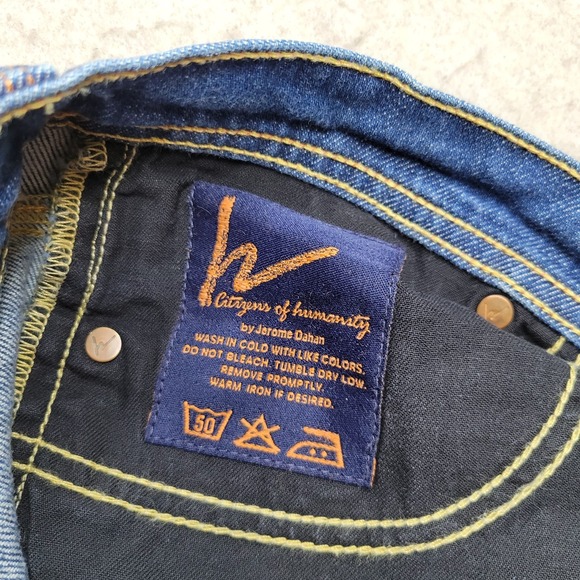 Citizens of Humanity Flare Jeans Womens 29 Blue Medium Wash Made in USA 32x33 - Picture 4 of 13